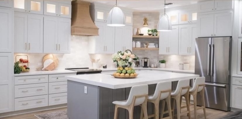 Finished kitchen after renovation by Cabinet Savvy Studio